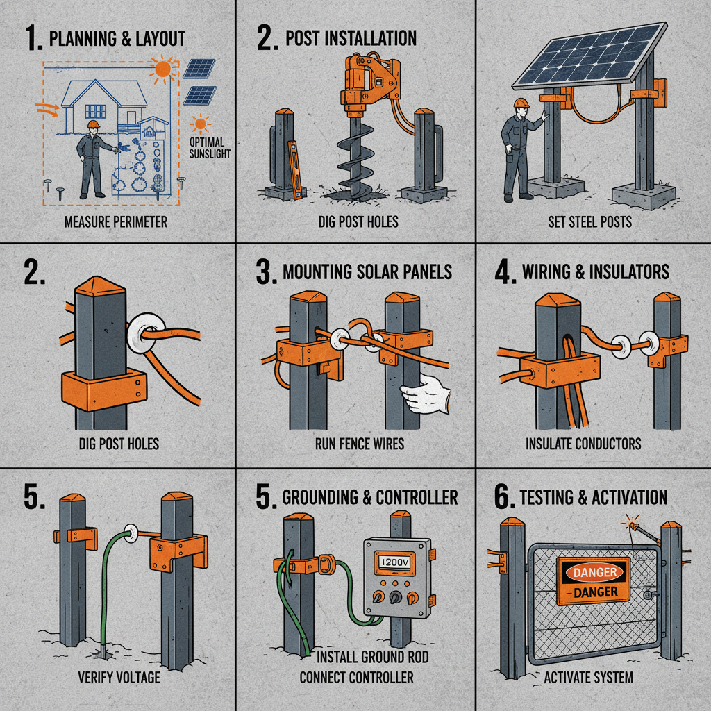 Advanced Solar Fencing for House Systems for Security and Sustainability