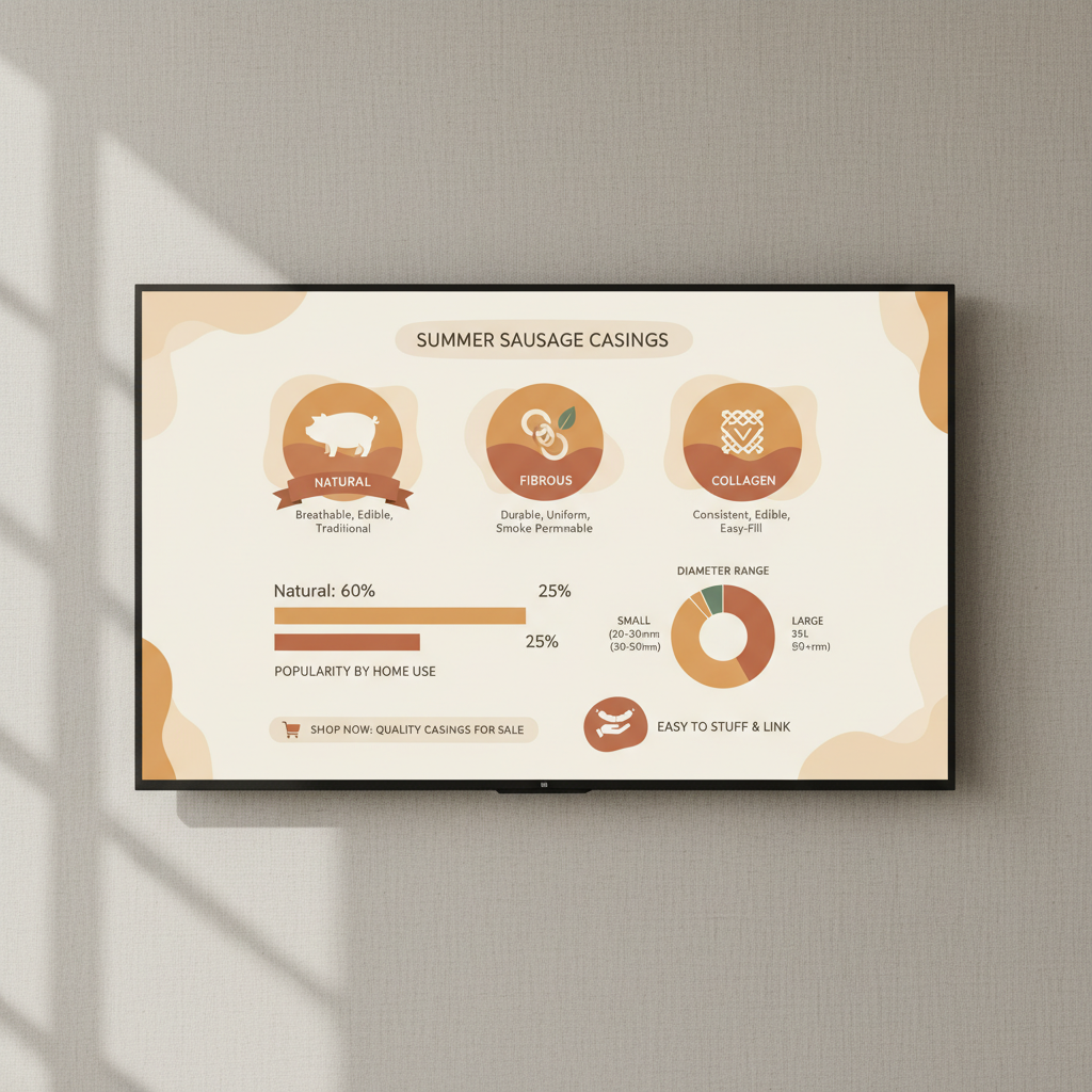 Comprehensive Guide to Summer Sausage Casings for Sale and Optimal Selection