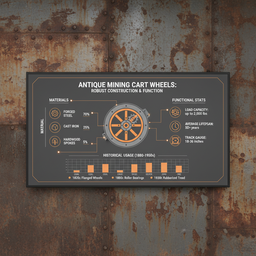 Exploring the History and Enduring Legacy of Antique Mining Cart Wheels