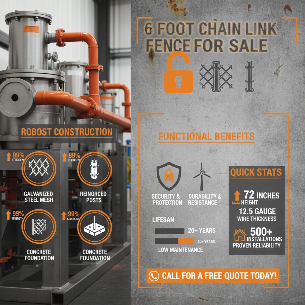 Find High Quality 6 foot chain link fence for sale for Secure Boundaries