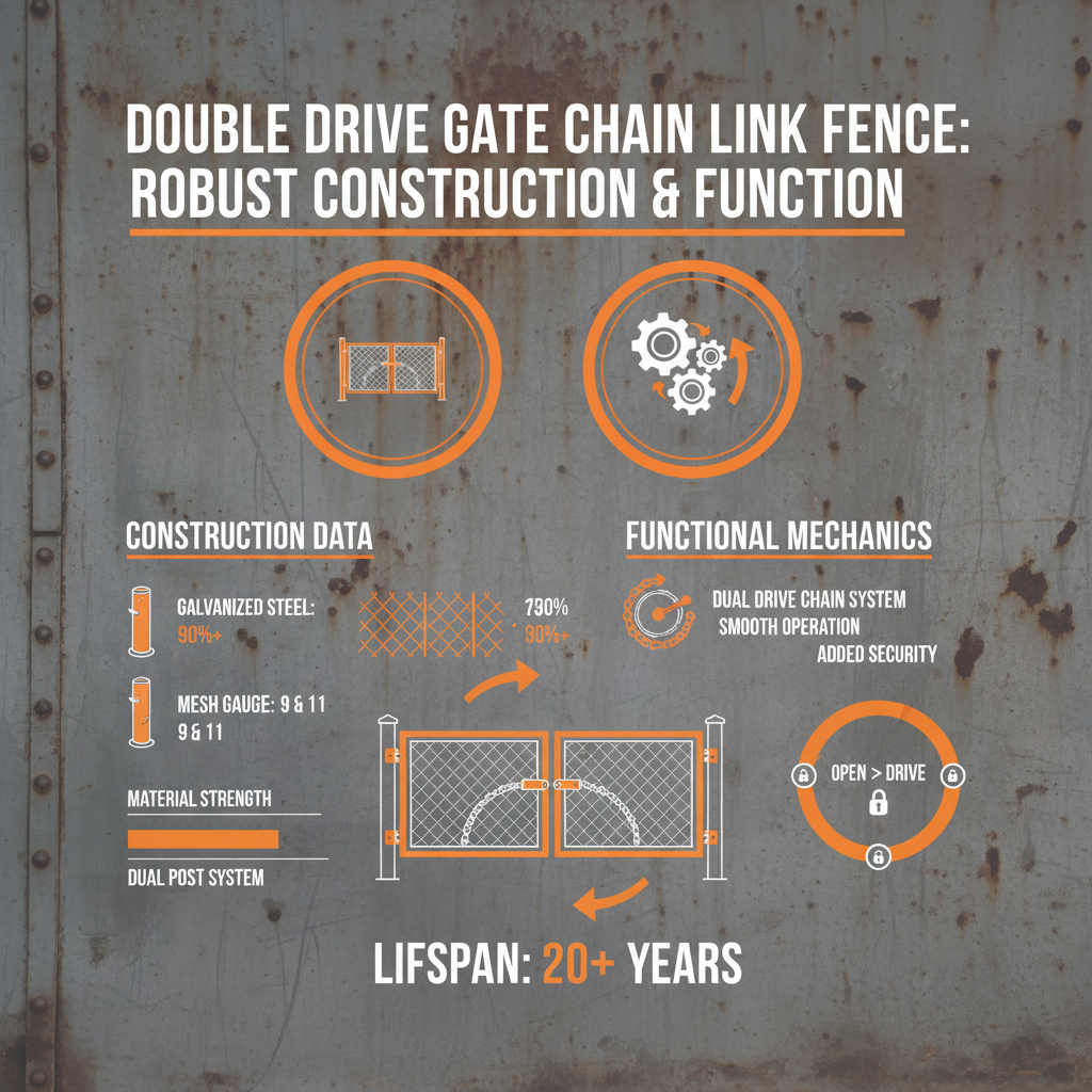 Robust Double Drive Gate Chain Link Fence Systems for Enhanced Perimeter Security
