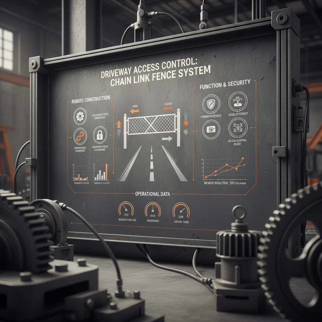 Enhancing Property Security with a Durable Chain Link Fence Across Driveway