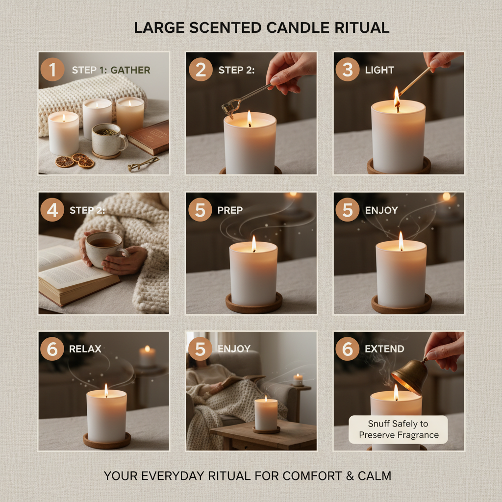 Exploring the World of Large Scented Candles and Their Growing Appeal