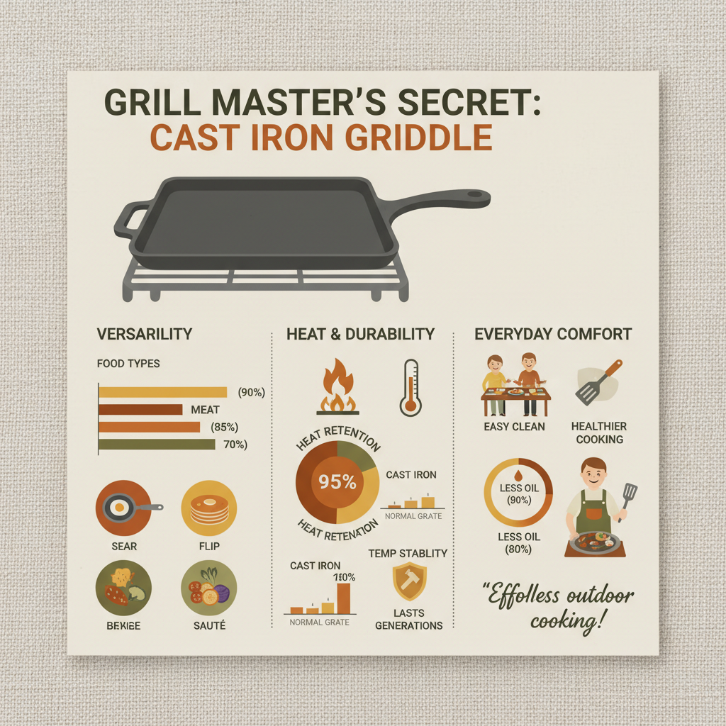 The Ultimate Guide to the Versatile cast iron griddle for grill and Outdoor Cooking