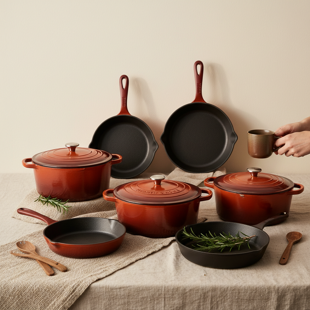 Discover the Timeless Appeal of Cast Iron Pots and Pans Set for Your Kitchen