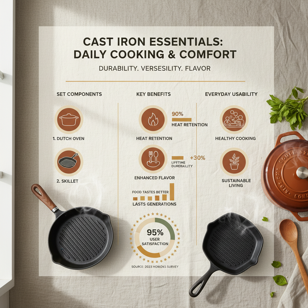 Discover the Timeless Appeal of Cast Iron Pots and Pans Set for Your Kitchen
