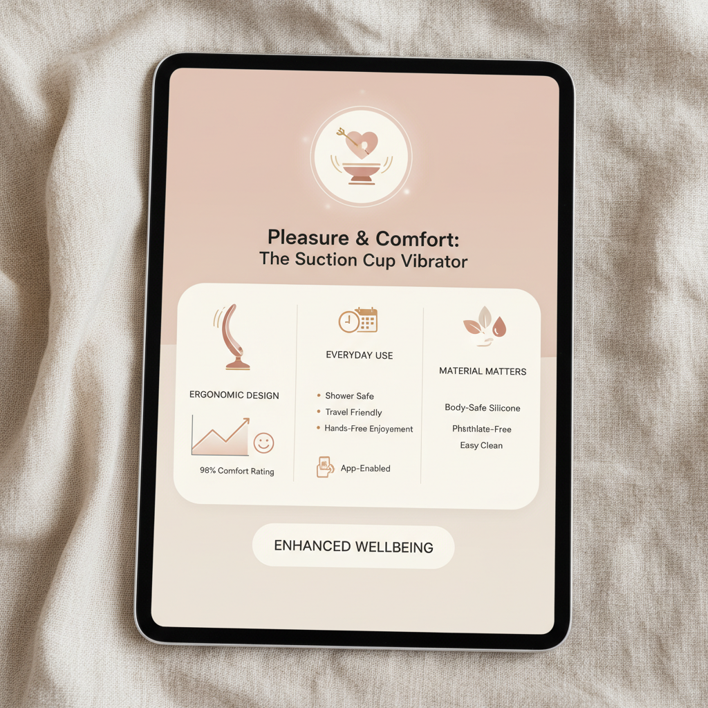 Exploring the Benefits of a Vibrator with Suction Cup for Enhanced Intimacy