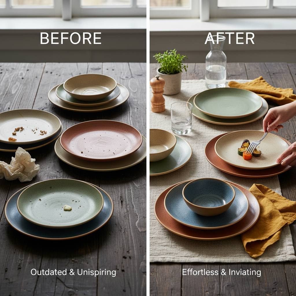Enhance Your Dining Experience with a Durable Ceramic Plates Set of 6