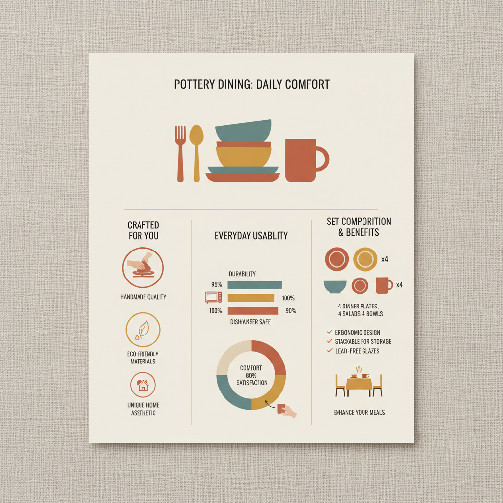 Elevate Your Dining Experience with a Stunning Pottery Dining Set