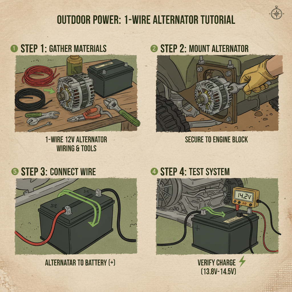 The Versatile 1 wire 12 volt alternator for Modern Power Solutions