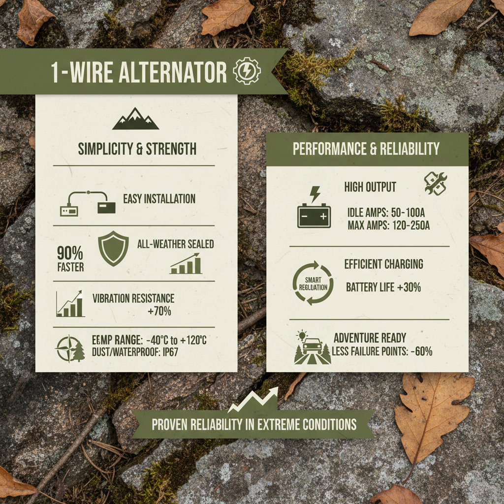 The Streamlined Power of the 1 Wire Alternator for Diverse Applications