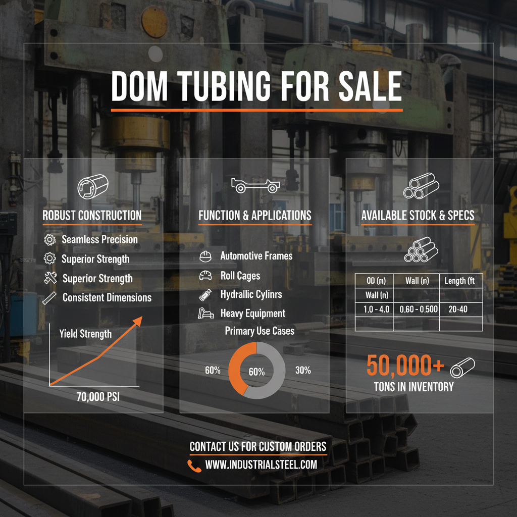 Comprehensive Guide to Dom Tubing for Sale and Industrial Applications