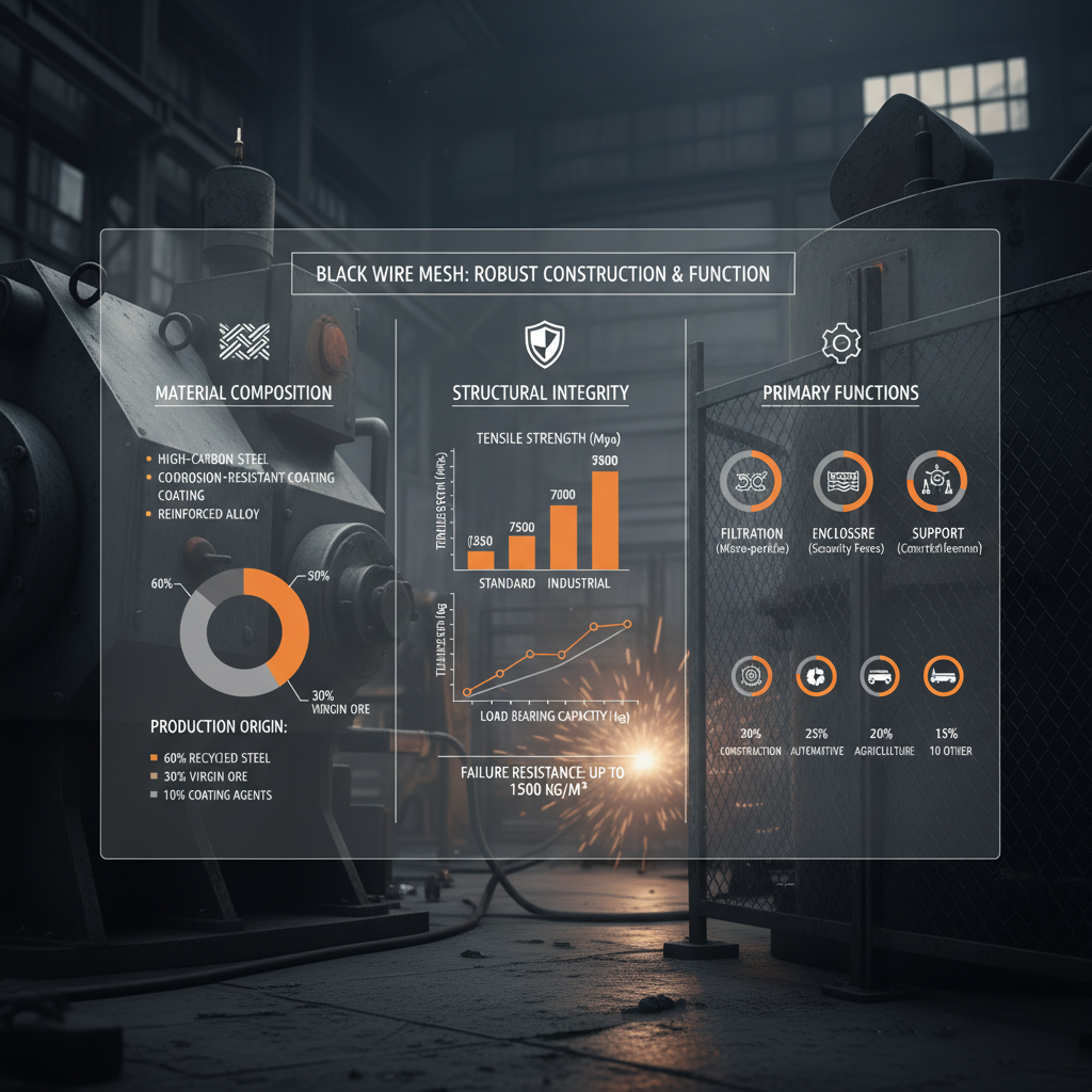 Exploring the Versatility and Applications of Black Wire Mesh Materials