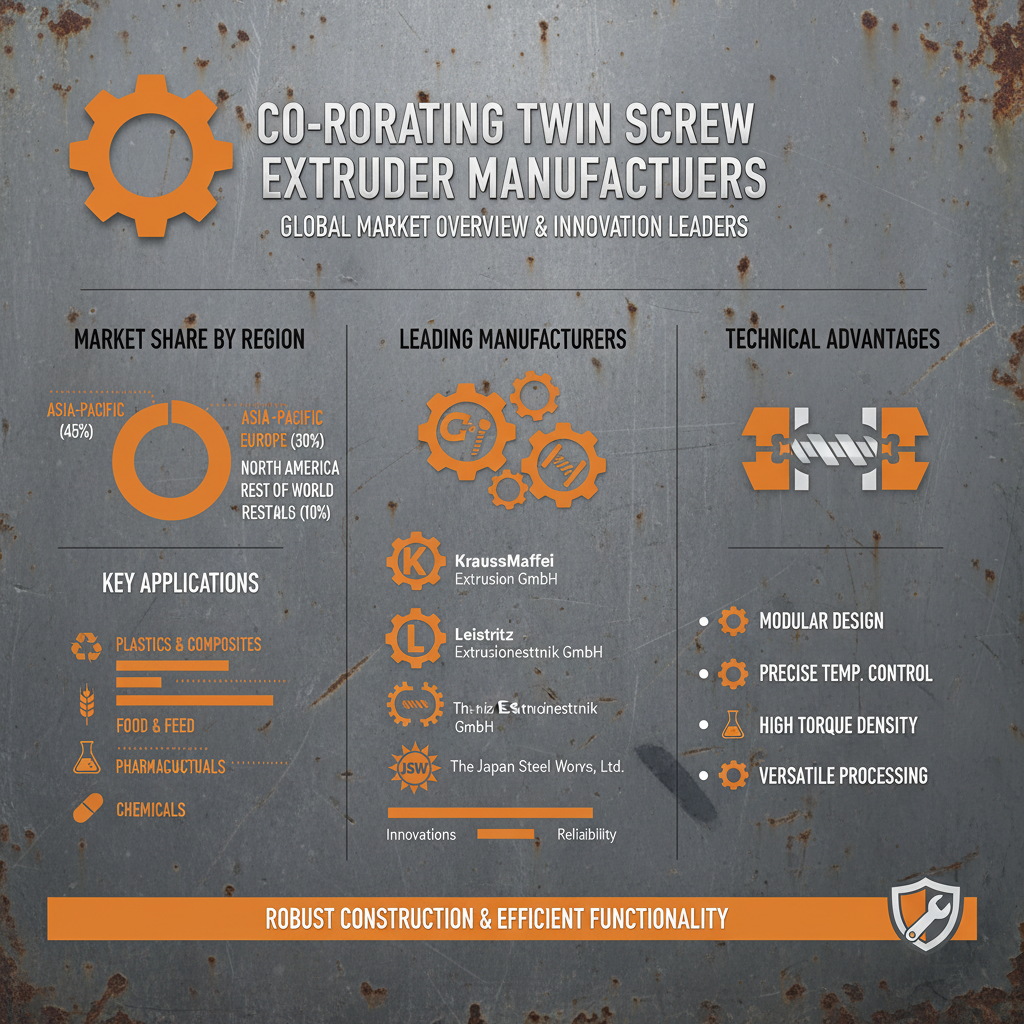 Explore Leading co rotating twin screw extruder manufacturers for Advanced Processing Solutions