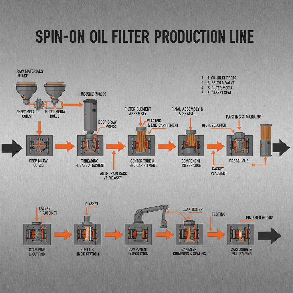 Optimizing Spinon Oil Filter Production Line for Efficiency and Global Demand
