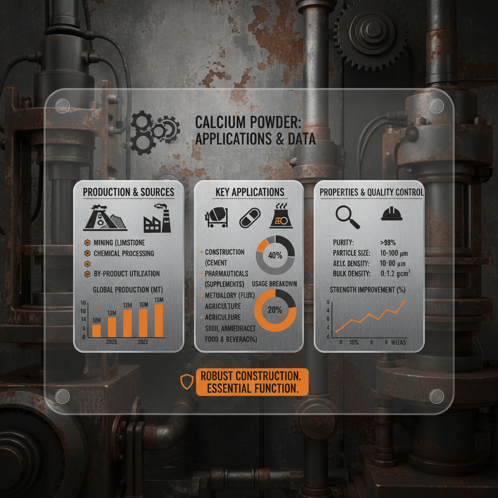 Exploring the Versatile Applications and Future of Calcium Powder