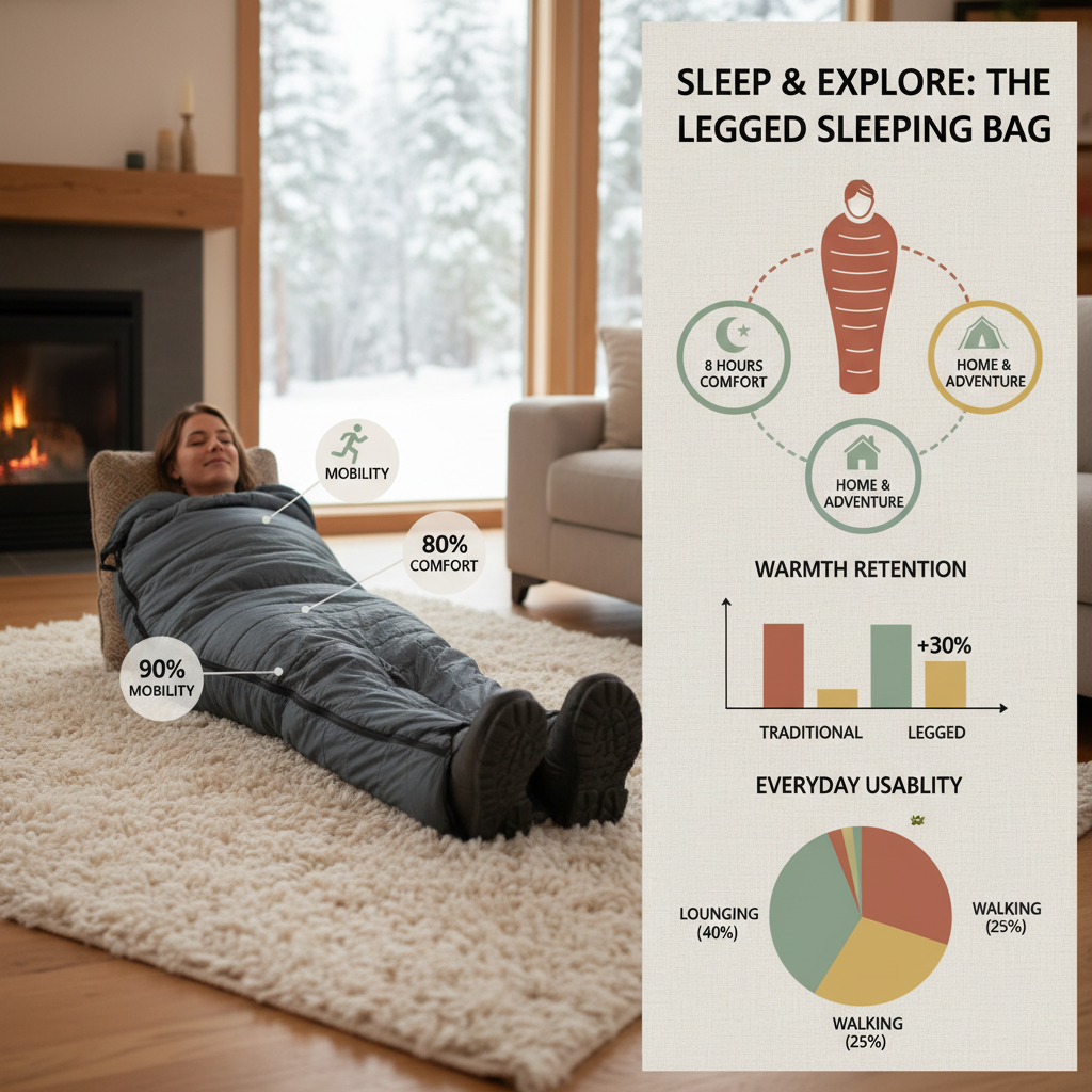Innovative Sleeping Bag with Legs for Enhanced Outdoor Comfort and Mobility