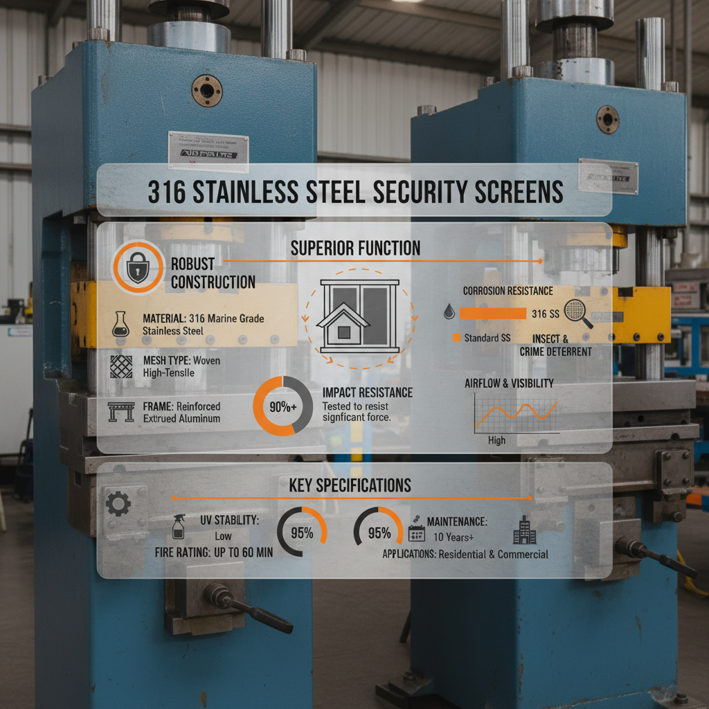 Advanced Protection with 316 Stainless Steel Security Screens for Homes and Businesses