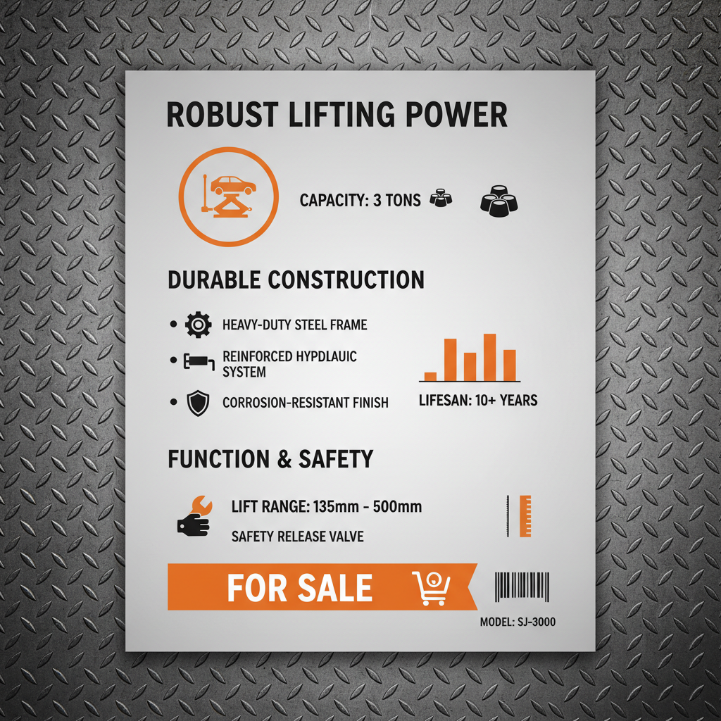 Find a Durable Car Jack 3 Ton for Sale and Enhance Your Automotive Work