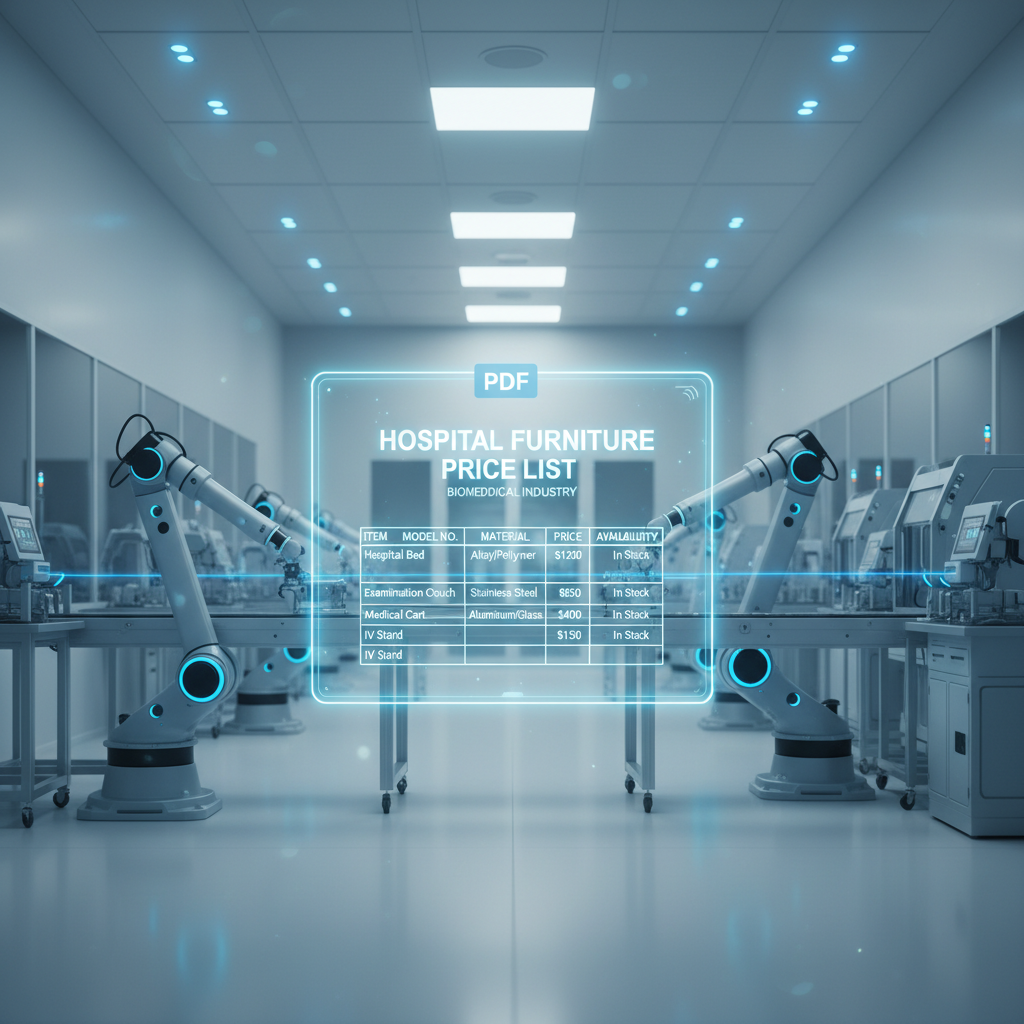 Comprehensive Hospital Furniture Price List PDF for Efficient Healthcare Procurement