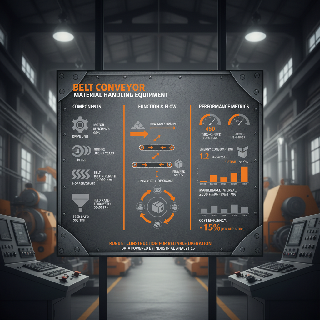 belt conveyor material handling equipment