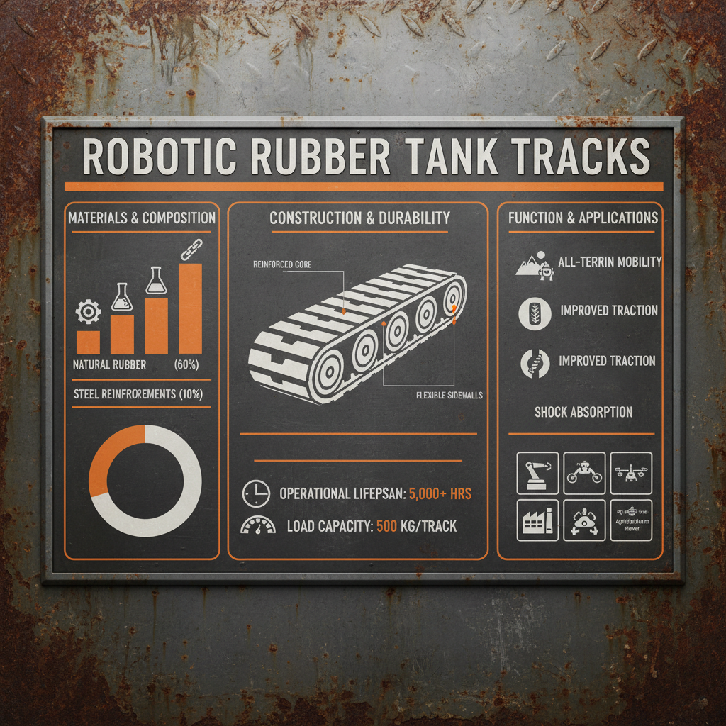 rubber tank tracks for robots
