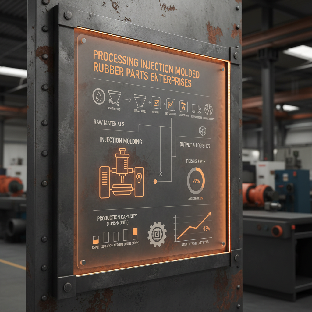 Processing injection molded rubber parts enterprises