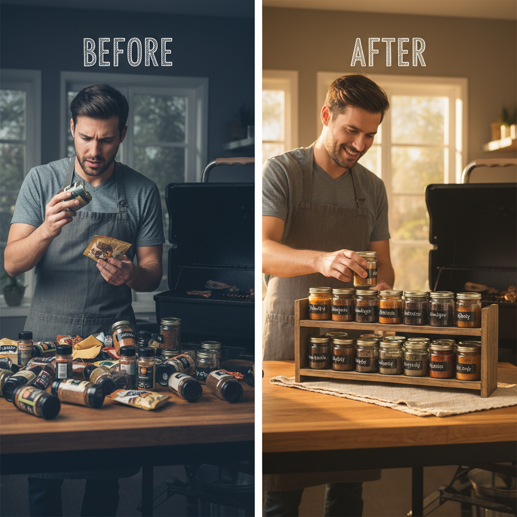 bbq spice rack