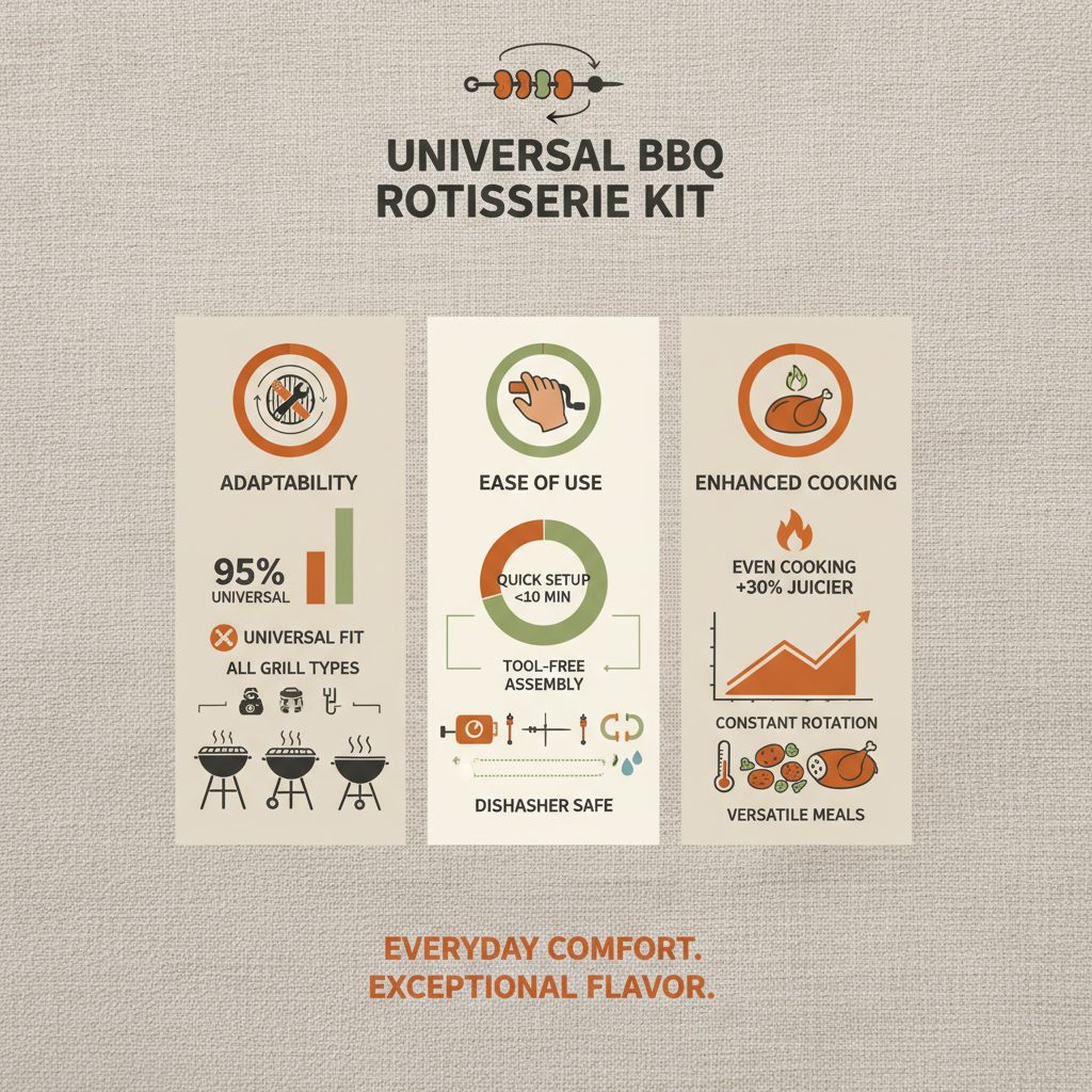 universal bbq rotisserie kit