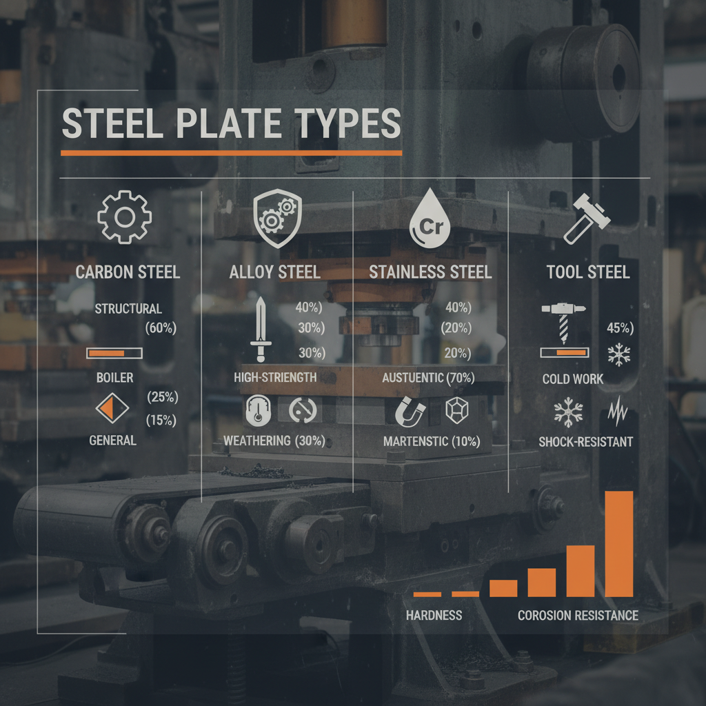 types of steel plates