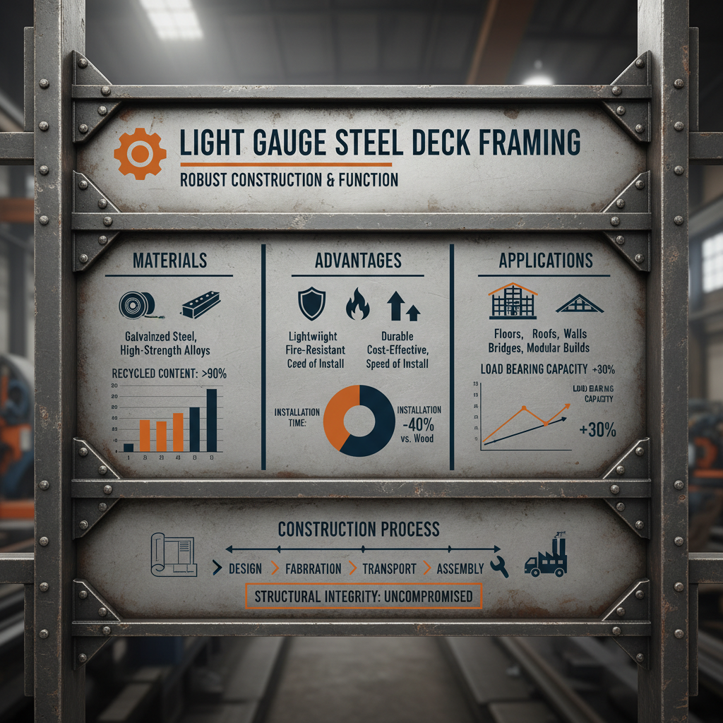 light gauge steel deck framing