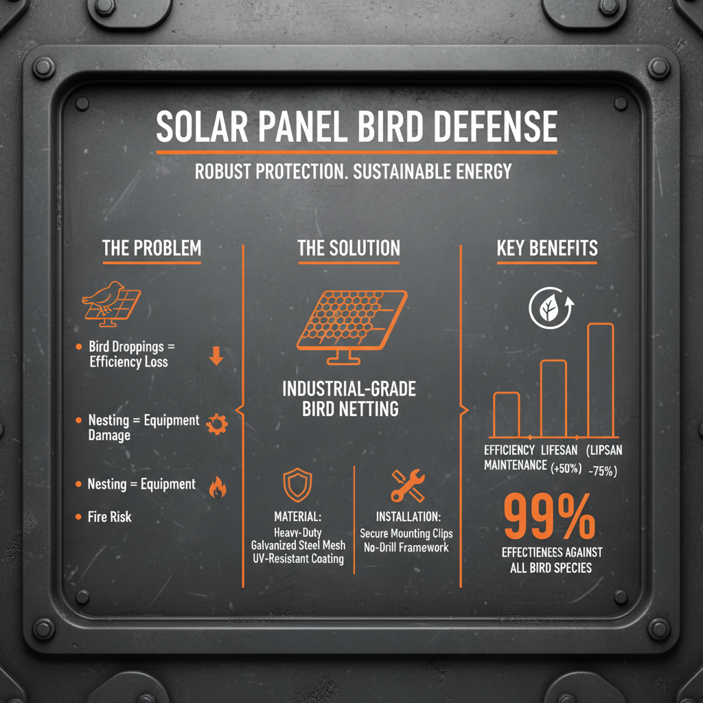 bird netting for solar panels