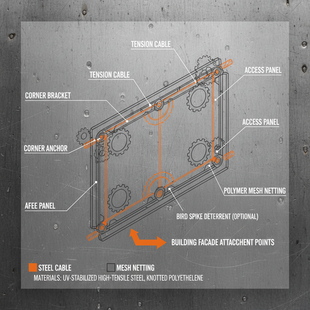 bird netting for buildings