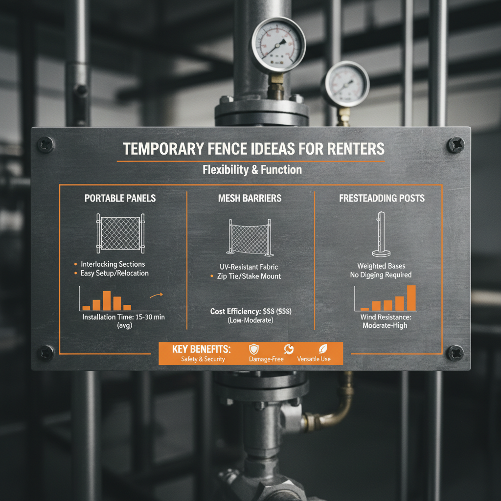 temporary fence ideas for renters