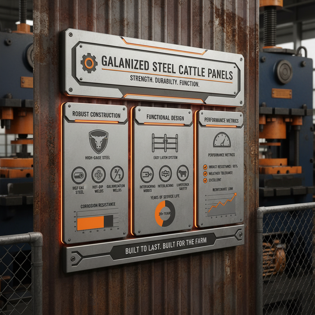 galvanized steel cattle panels