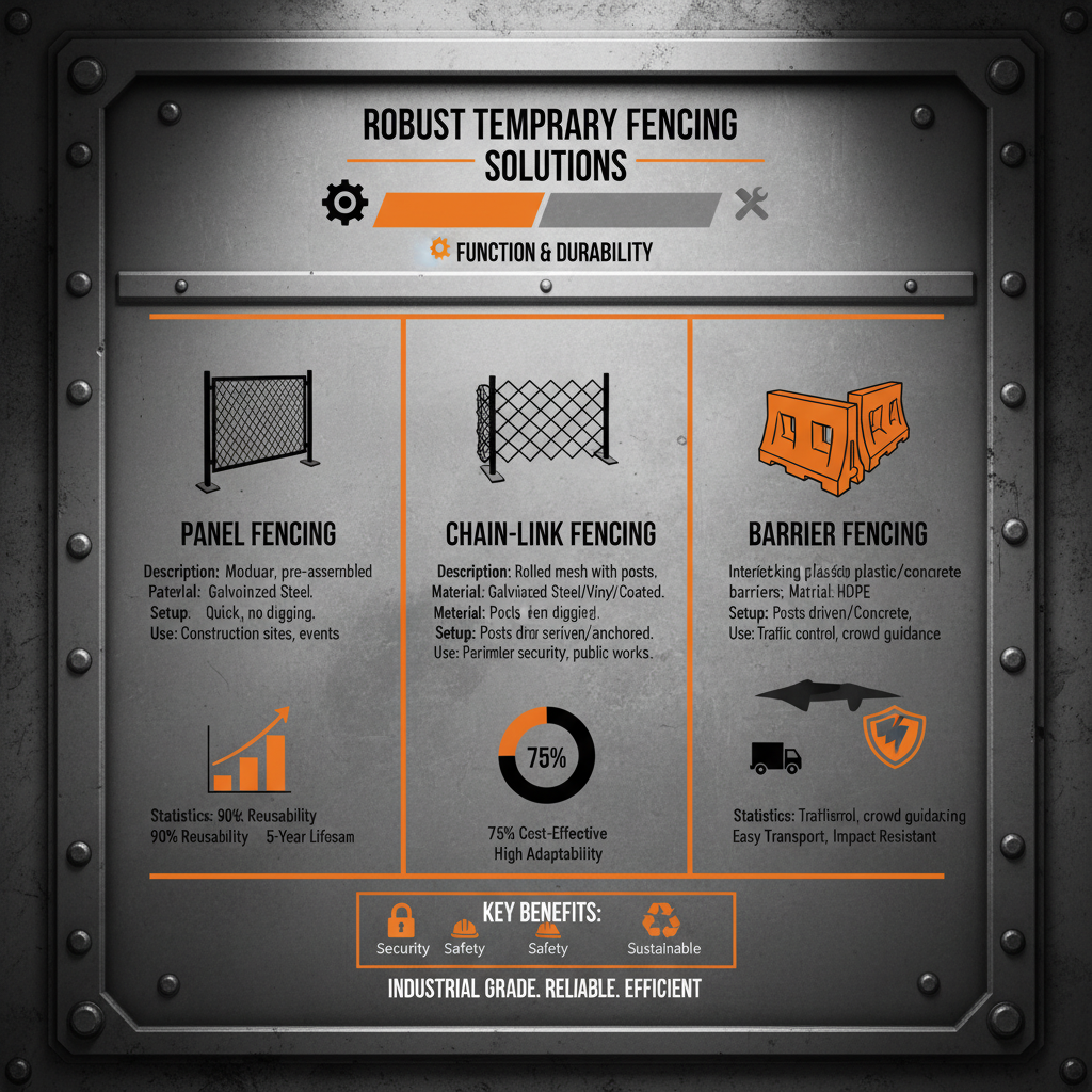 temporary fence options