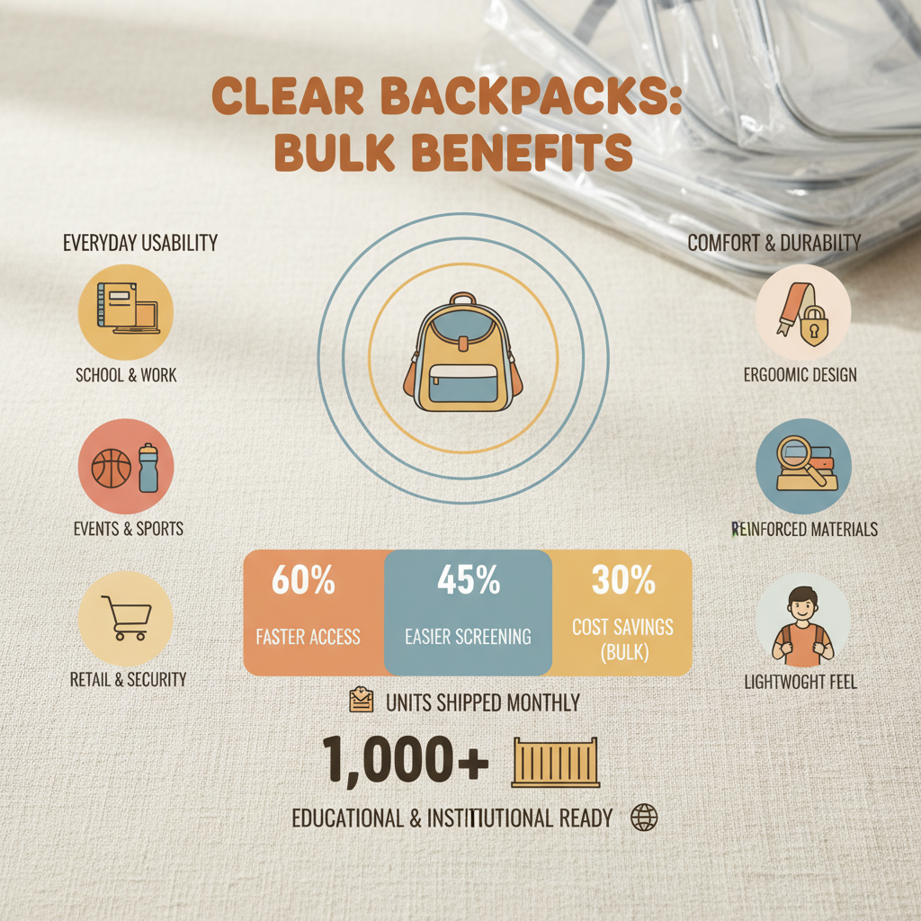 clear backpacks in bulk