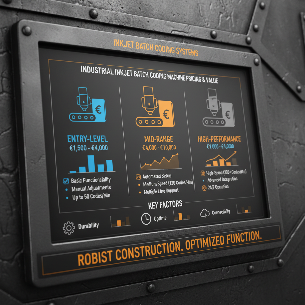 inkjet batch coding machine price
