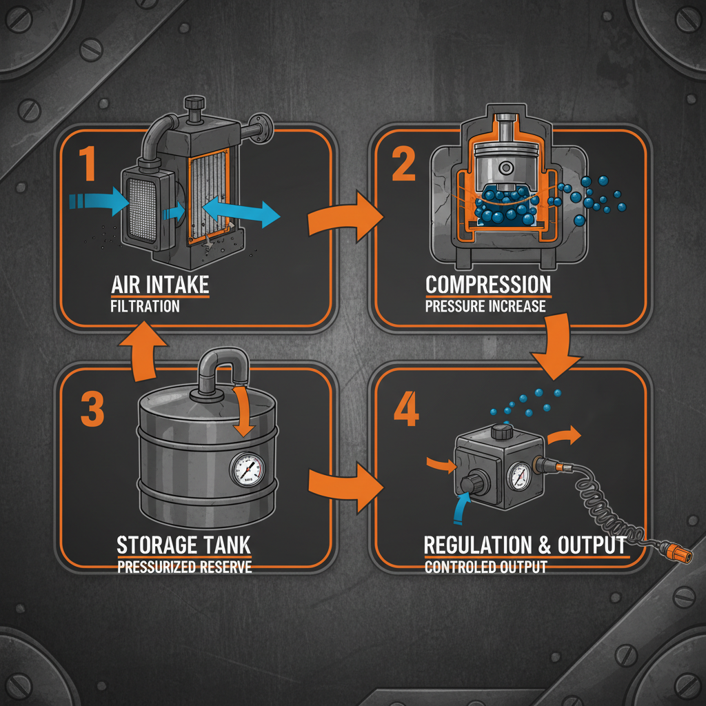 process of air compressor