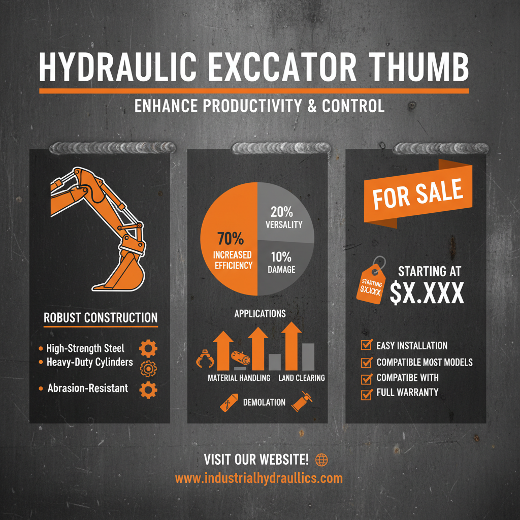 hydraulic thumb for excavator for sale