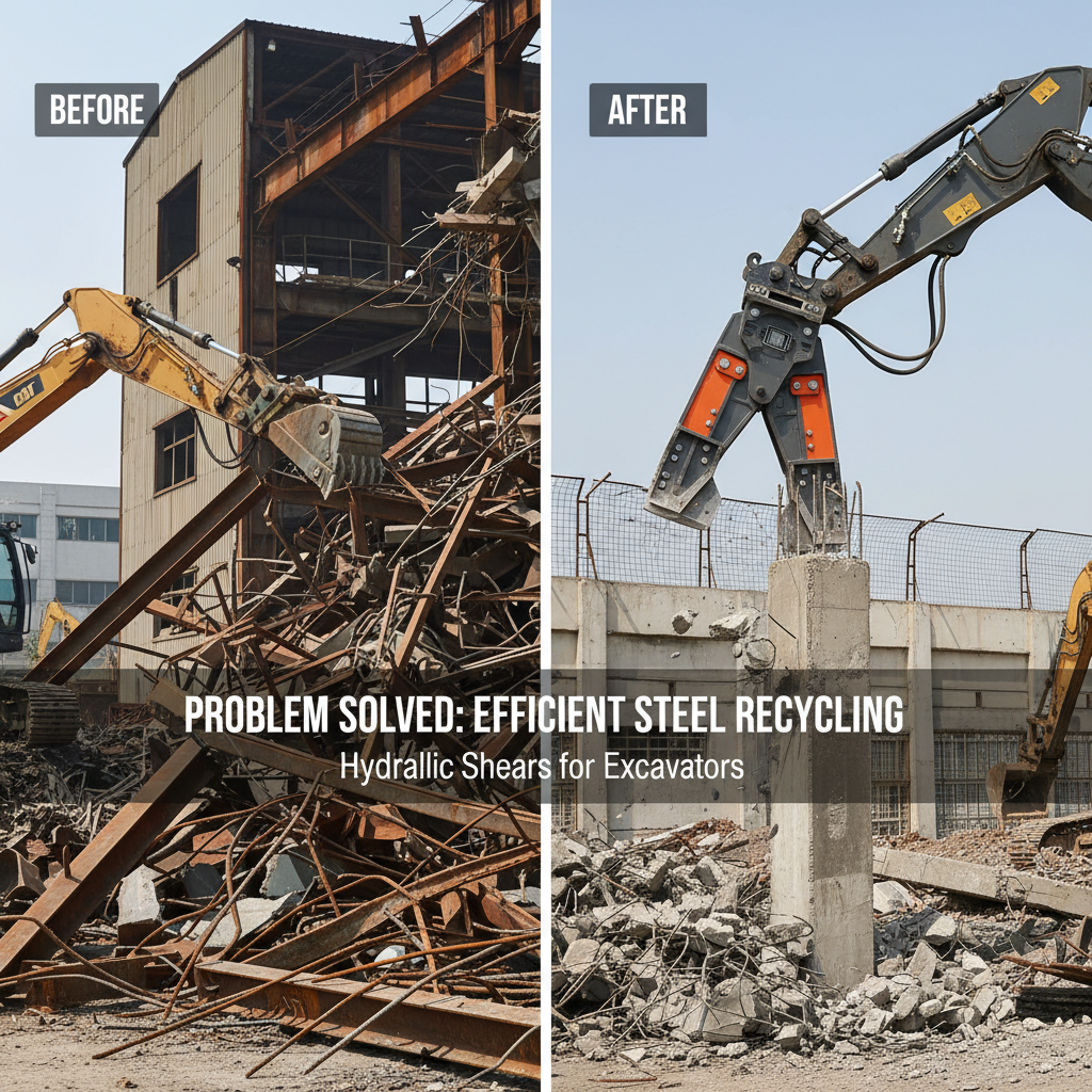 hydraulic shears for excavator for sale