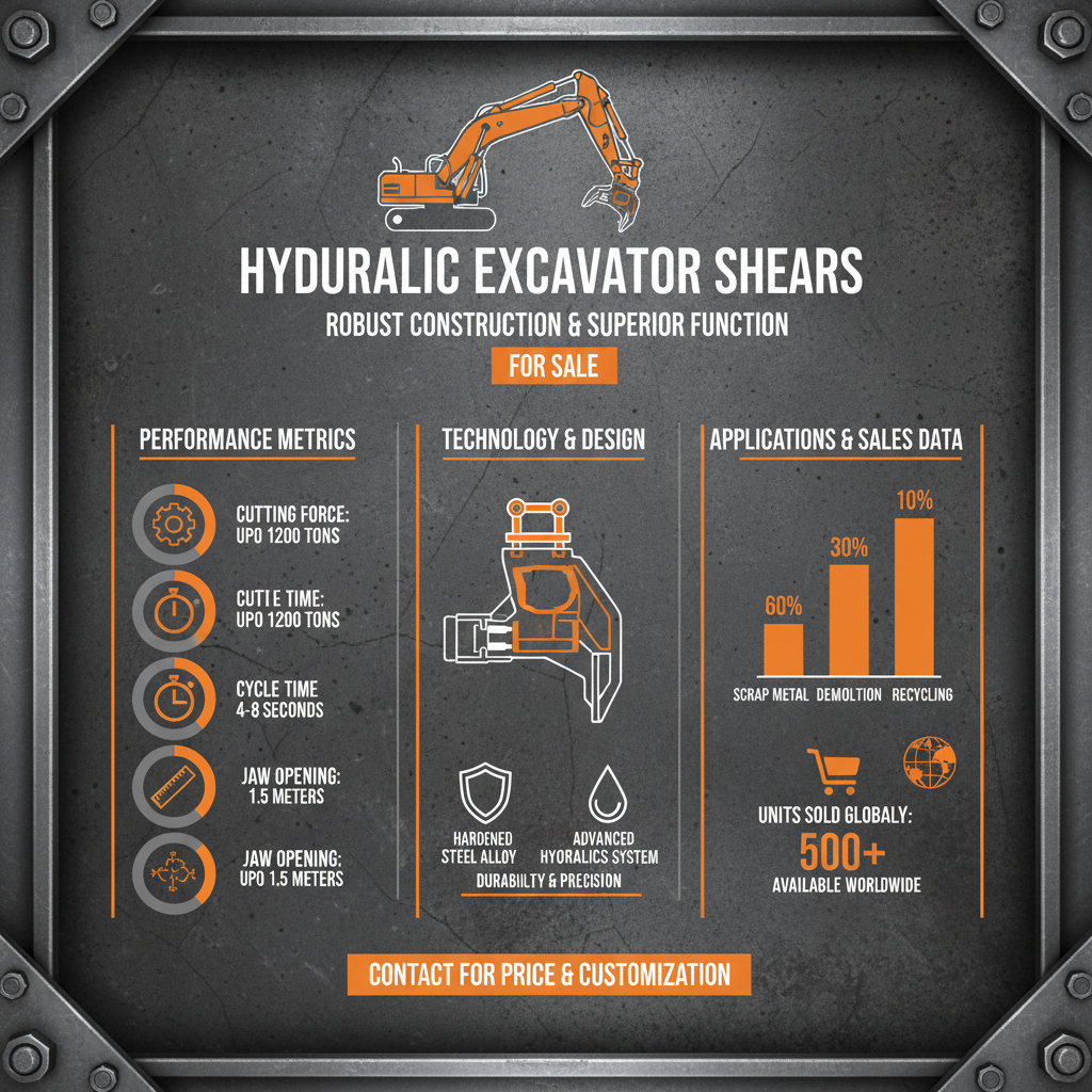 hydraulic shears for excavator for sale