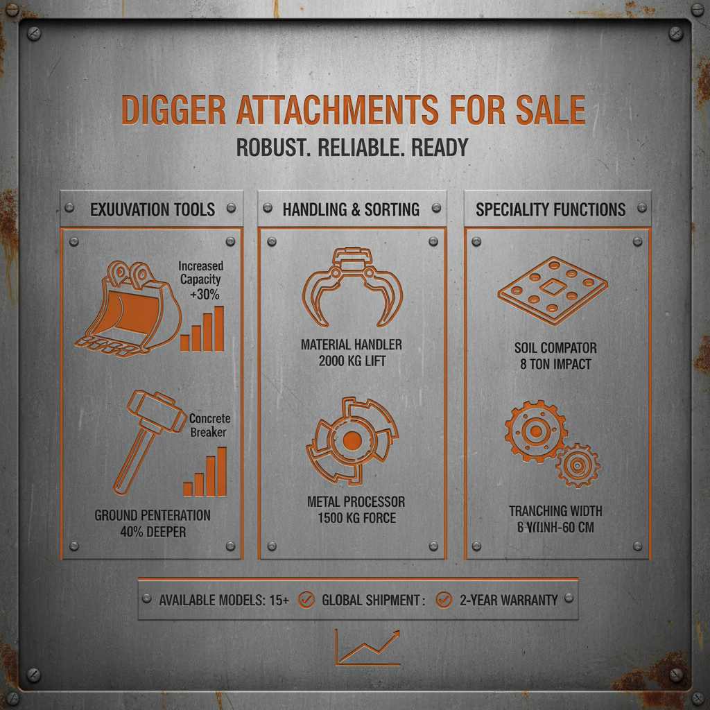 digger attachments for sale