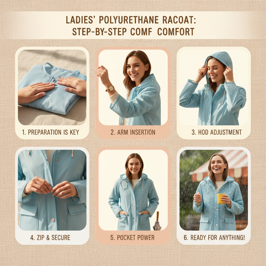 ladies polyurethane raincoats