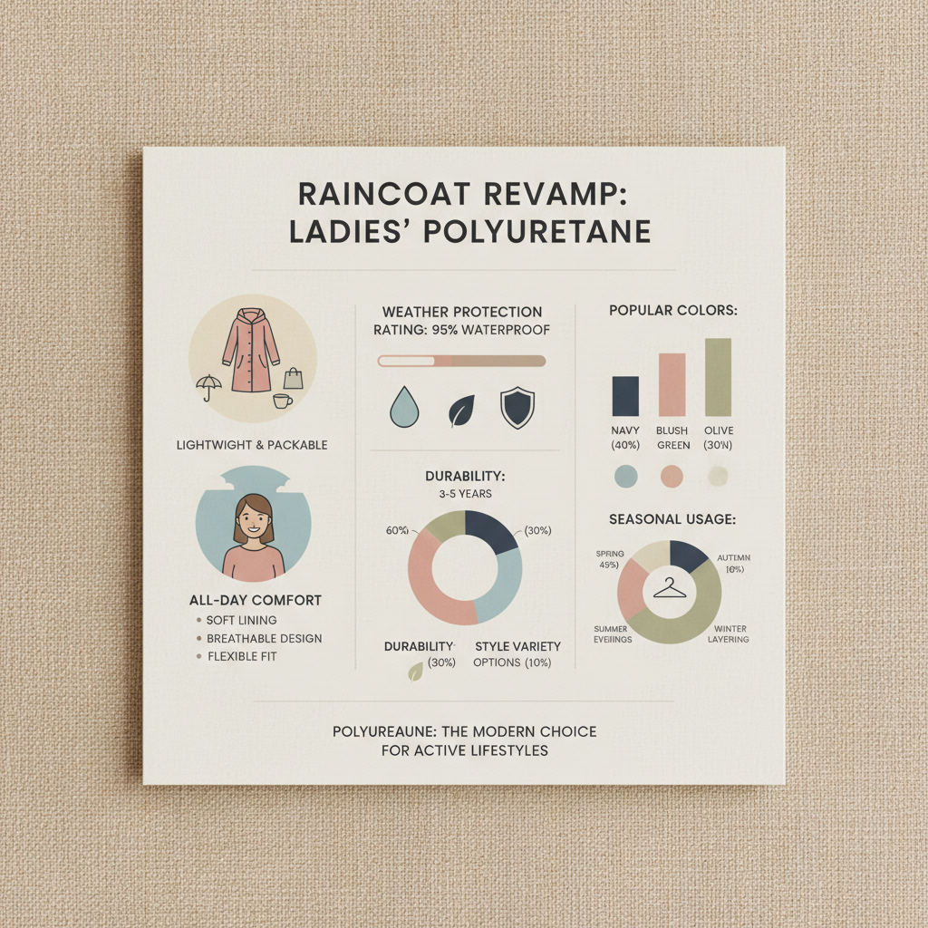 ladies polyurethane raincoats