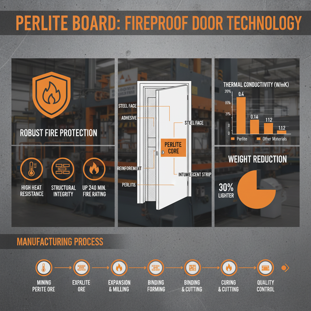 perlite board for fireproof door