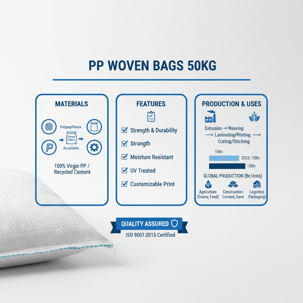 pp woven bags 50kg