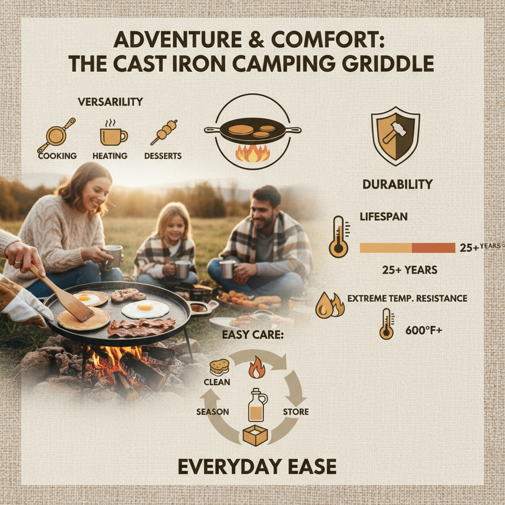 cast iron camping griddle