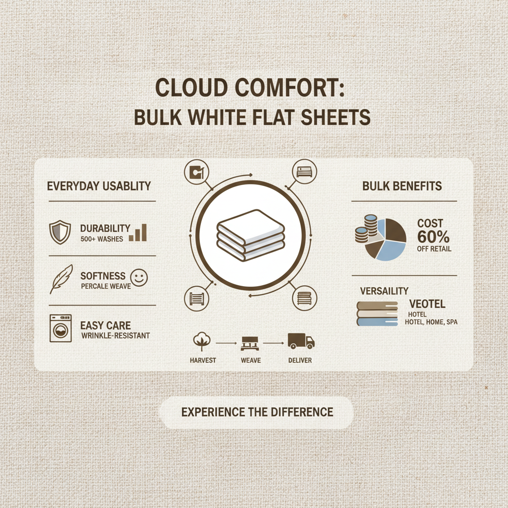 white flat sheets bulk