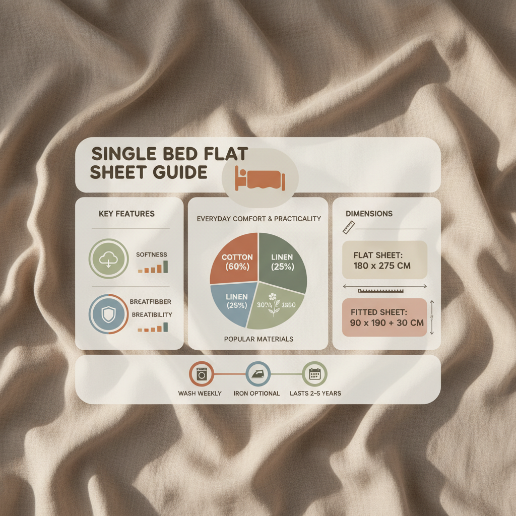 single bed flat sheet